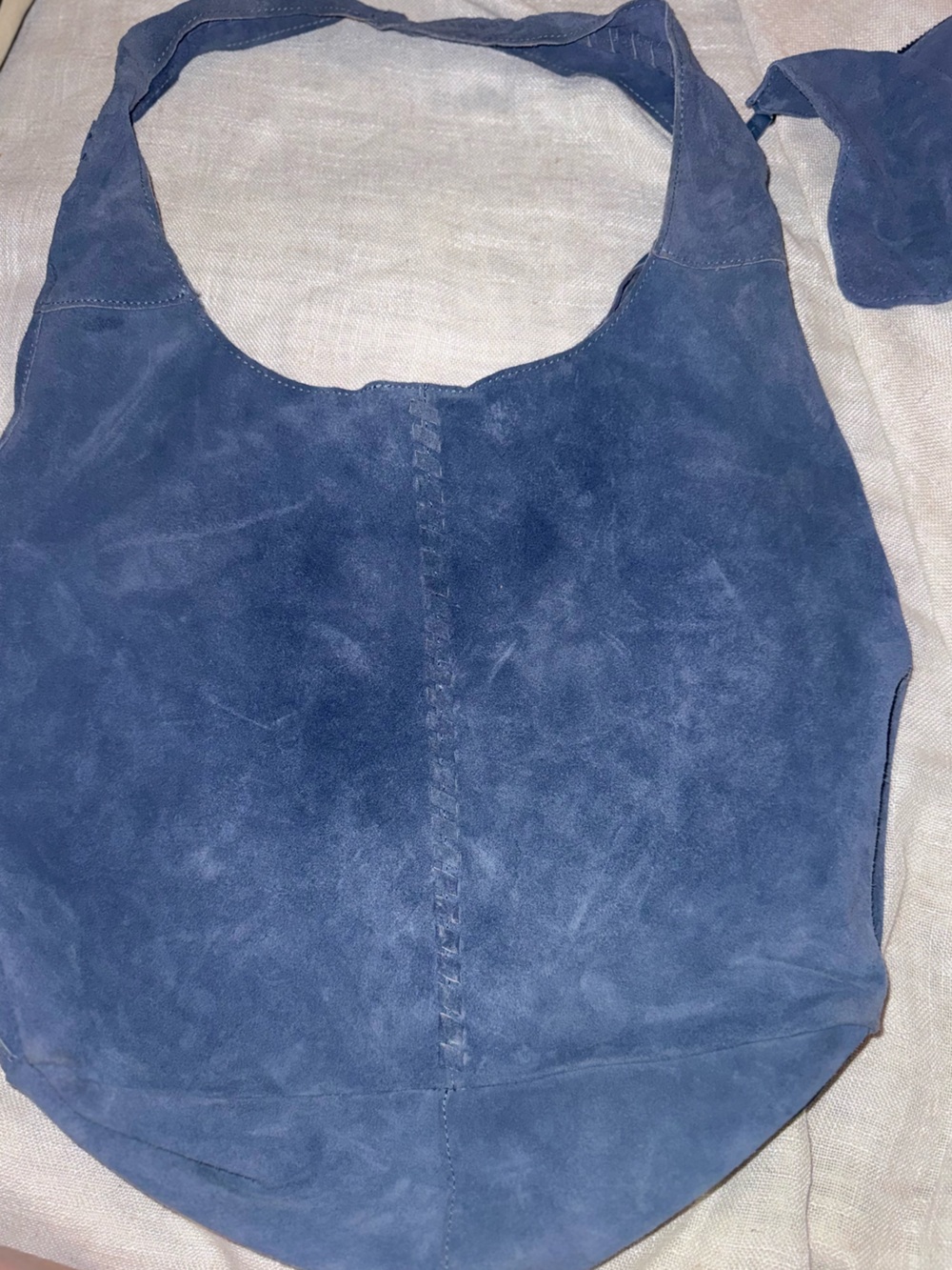Haute Hippie Blue Suede Bag in Navy - Picture 2 of 3